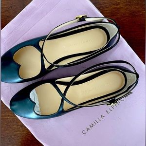 Camilla Elphick Black Lover Flats